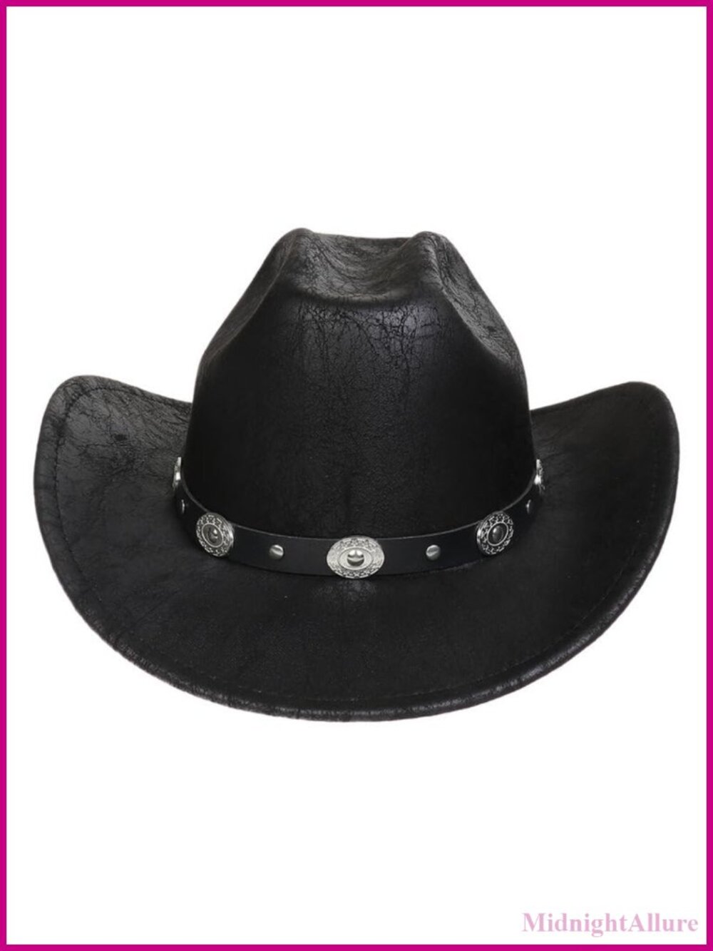 Felt Cowboy Hat Studded Pinched Wide Brim Western Fedora Belt Buckle